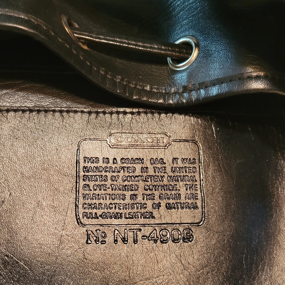 Black Leather Bucket Bag - Picture 6 of 16
